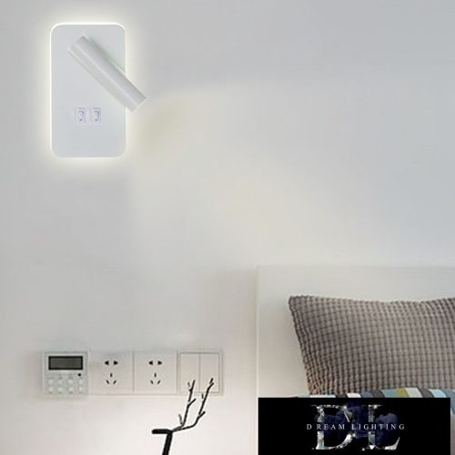 UNIVERSO Fali lámpa LED 6w 240lm + 150lm 6500k IP22 fehér kapcsolóval