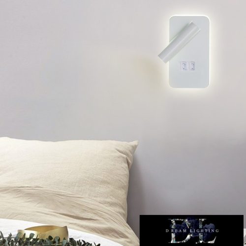 UNIVERSO Fali lámpa LED 6w 240lm + 150lm 4000k IP22 fehér kapcsolóval