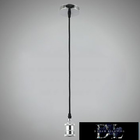 UNIVERSO Függeszték fém foglalattal 1xE27 max. 240V 60w 2 méter króm