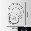 UNIVERSO Fali lámpa LED 9w 450lm 4000k IP20 190×256mm fehér