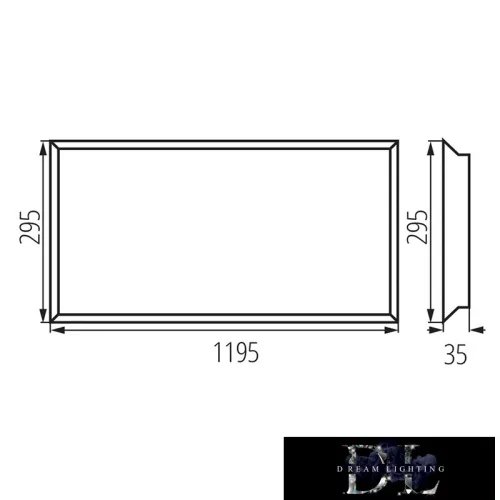 KANLUX BLINGO R38W 12030NW 4000k 3800lm lámpa kiemelő kerettel