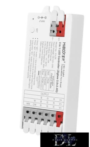 MIBOXER 3in1 RF 2.4G RGB/RGBW/RGB-CCT LED Szalaghoz Vezérlő DC:12-24V Max:12A zigbee tuya