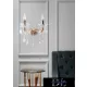 UNIVERSO Fali lámpa 2 karos 2xE14 Max.40W D29x36cm arany