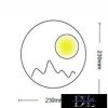 UNIVERSO fali lámpa LED 16w 800lm CCT IP20 ∅230x40mm fekete