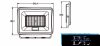 UNIVERSO LED reflektor 100w 9000lm 3000k IP65 fehér 212x246x36mm