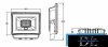 UNIVERSO LED reflektor 10w 900lm 4000k IP65 szürke 87x94x20mm