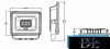UNIVERSO LED reflektor 10w 900lm 4000k IP65 fekete 87x94x20mm
