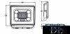 UNIVERSO LED reflektor 20w 1800lm 3000k IP65 fehér 101x110x22mm