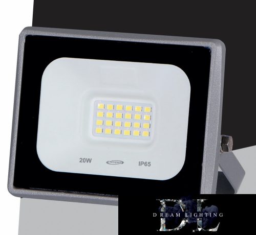 UNIVERSO LED reflektor 20w 1800lm 3000k IP65 szürke 101x110x22mm