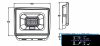 UNIVERSO LED reflektor 20w 1800lm 3000k IP65 szürke 101x110x22mm
