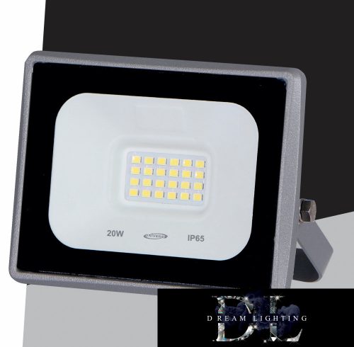 UNIVERSO LED reflektor 20w 1800lm 6500k IP65 szürke 101x110x22mm