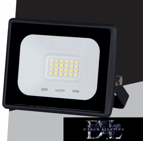 UNIVERSO LED reflektor 20w 1800lm 3000k IP65 fekete 101x110x22mm