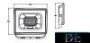 UNIVERSO LED reflektor 20w 1800lm 3000k IP65 fekete 101x110x22mm
