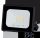 UNIVERSO LED reflektor 20w 1800lm 6500k IP65 fekete 101x110x22mm