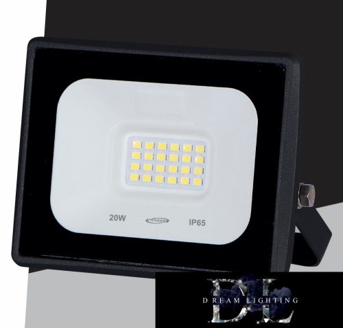 UNIVERSO LED reflektor 20w 1800lm 6500k IP65 fekete 101x110x22mm