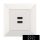 ELDLUX ELDGROUND 2×USB töltő ajzat type A 2.1A/2×1.05A fehér