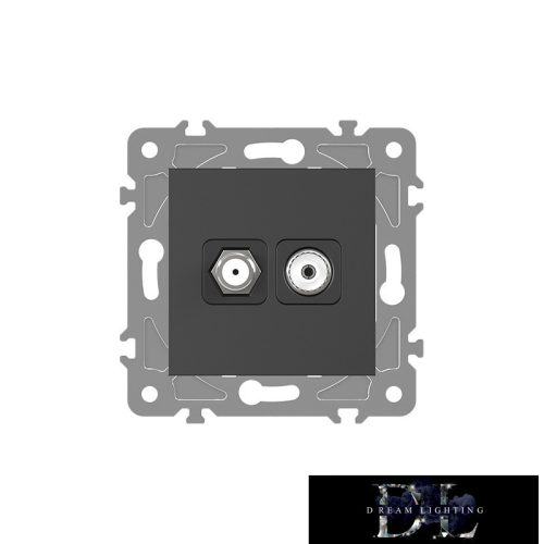 ELDLUX ELDGROUND SAT + TV aljzat (13db) fekete