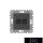 ELDLUX ELDGROUND 2×RJ45 Cat.5e UTP aljzat fekete