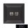 ELDLUX ELDGROUND RJ11 TEL + RJ45 Cat.5e UTP aljzat fekete