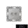 ELDLUX ELDGROUND 2×RJ45 Cat.5e UTP aljzat ezüst