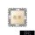 ELDLUX ELDGROUND 2×RJ45 Cat.5e UTP aljzat arany