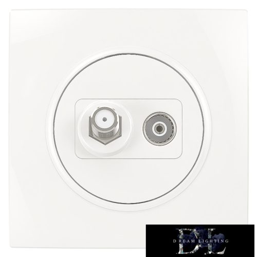 ELDLUX ELDELIN SAT + TV aljzat (13db) fehér