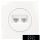 ELDLUX ELDELIN RJ11 TEL + RJ45 Cat.5e UTP aljzat fehér