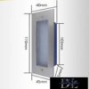 UNIVERSO Lábazati süllyesztett LED lámpatest 2.5w 150lm 4000k 120° IP65 alumínium 110x45mm