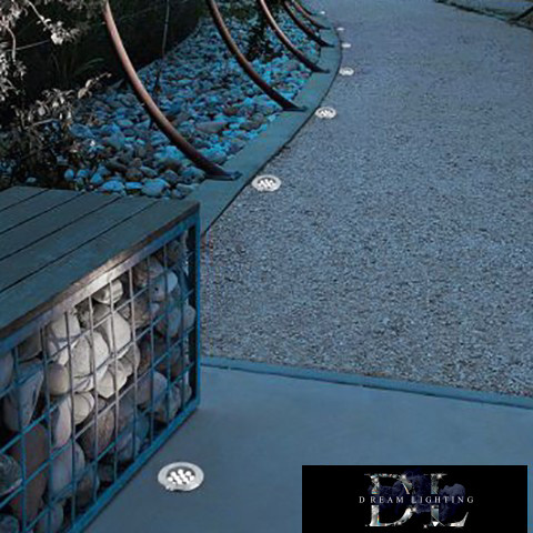 UNIVERSO Taposólámpa LED 12w 1450lm 6500k 30° IP67 acél Ø160-Ø146x92mm