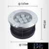 UNIVERSO Taposólámpa LED 12w 1450lm 6500k 30° IP67 acél Ø160-Ø146x92mm