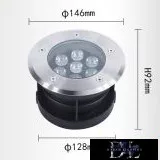 UNIVERSO Taposólámpa LED 7w 850lm 6500k 30° IP67 acél Ø146-Ø128x92mm