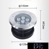 UNIVERSO Taposólámpa LED 7w 850lm 4000k 30° IP67 acél Ø146-Ø128x92mm
