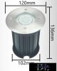 UNIVERSO Taposólámpa 1xGU10 Max.60w IP65 acél Ø120-Ø102x136mm