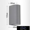 UNIVERSO fali lámpa 2×GU10 IP65 68×80×150mm szürke