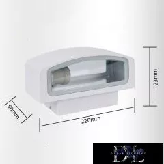 UNIVERSO Kültéri fali lámpa E27 Max 60W IP44 fehér 220x90x123mm