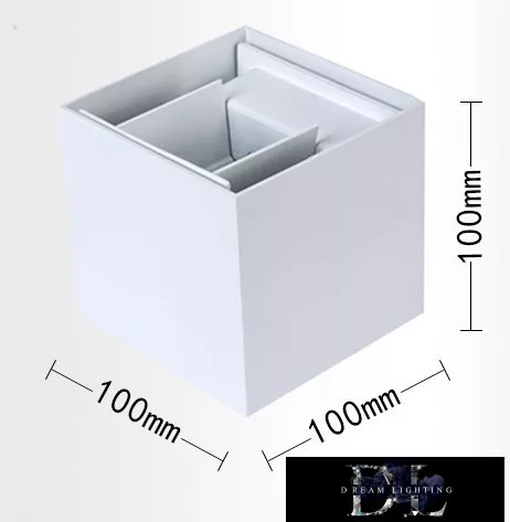UNIVERSO fali lámpa LED 12w 1000lm 3000k IP55 100×100×100mm fehér