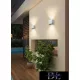 UNIVERSO fali lámpa LED 12w 1000lm 3000k IP55 100×100×100mm szürke