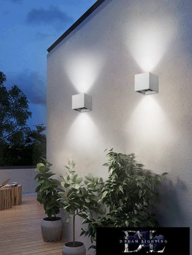 UNIVERSO fali lámpa LED 12w 1000lm 6500k IP55 100×100×100mm szürke