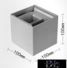 UNIVERSO fali lámpa LED 12w 1000lm 6500k IP55 100×100×100mm szürke