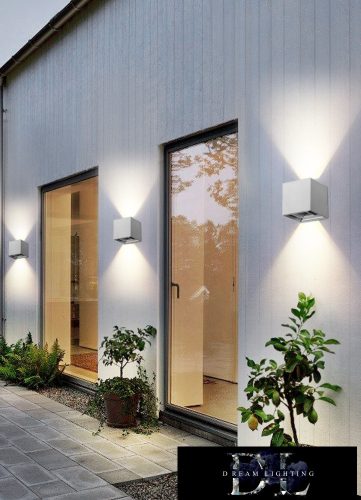 UNIVERSO fali lámpa LED 12w 1000lm 4000k IP55 100×100×100mm szürke