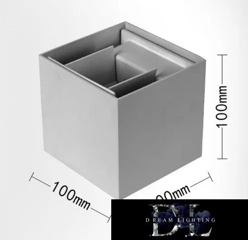 UNIVERSO fali lámpa LED 12w 1000lm 4000k IP55 100×100×100mm szürke