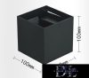 UNIVERSO fali lámpa LED 12w 1000lm 3000k IP55 100×100×100mm fekete