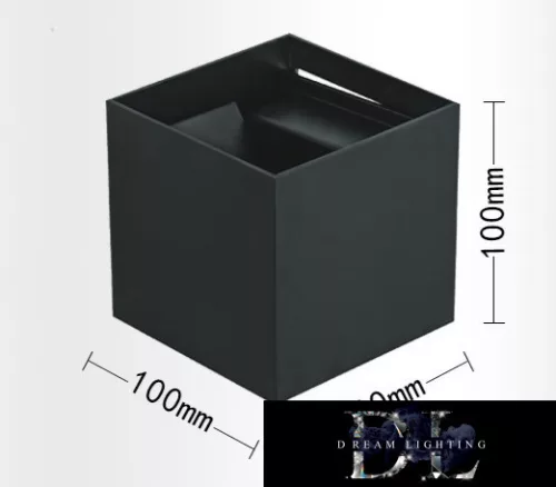 UNIVERSO fali lámpa LED 12w 1000lm 3000k IP55 100×100×100mm fekete