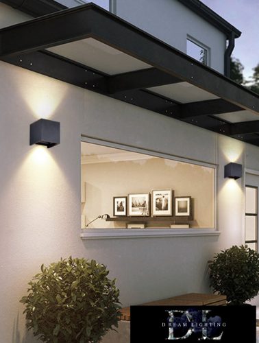 UNIVERSO fali lámpa LED 12w 1000lm 4000k IP55 100×100×100mm fekete