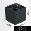 UNIVERSO fali lámpa LED 12w 1000lm 4000k IP55 100×100×100mm fekete