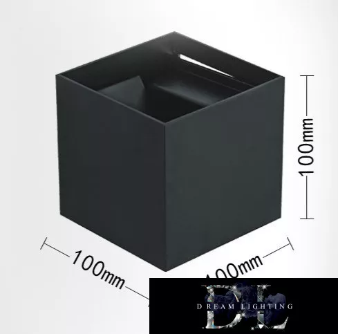 UNIVERSO fali lámpa LED 12w 1000lm 4000k IP55 100×100×100mm fekete