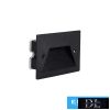UNIVERSO Lábazati süllyesztett LED lámpa PIR-vel 3w 150lm CCT IP65 fekete 115x80x34mm