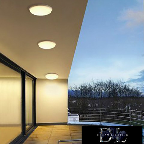 UNIVERSO Kültéri Mennyezeti lámpa 24W 3000k 2700lm IP65 fehér ∅288x90mm