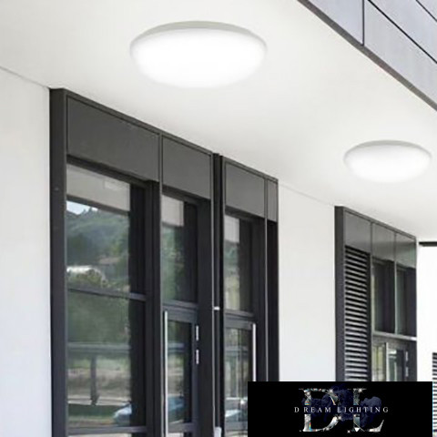 UNIVERSO Kültéri Mennyezeti lámpa 24W 6500k 2700lm IP65 fehér ∅288x90mm