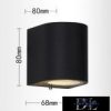 UNIVERSO fali lámpa 1×GU10 IP65 68×80×80mm fekete
